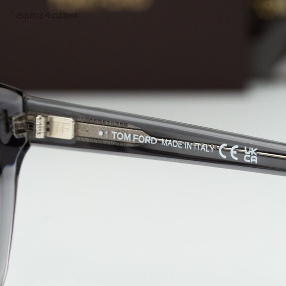 Tom Ford Men Eyeglasses Clear Grey Blue Light Block FT5961-B 020 NEW AUTHENTIC - Picture 6 of 8